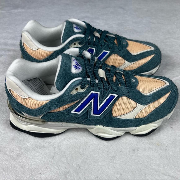 New Balance 9060 Shoes Kids Size 6.5 Green Orange Athletic Sneakers New In Box - Picture 9 of 14